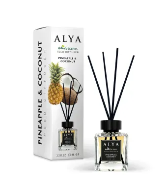 Alya, Marshmallow, Odorizant de camera cu betisoare Engros, 100ml