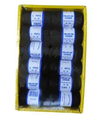 Ață Textilă Engros – Set 12 Papiote, Albă, 100% Poliester, Nr. 70
