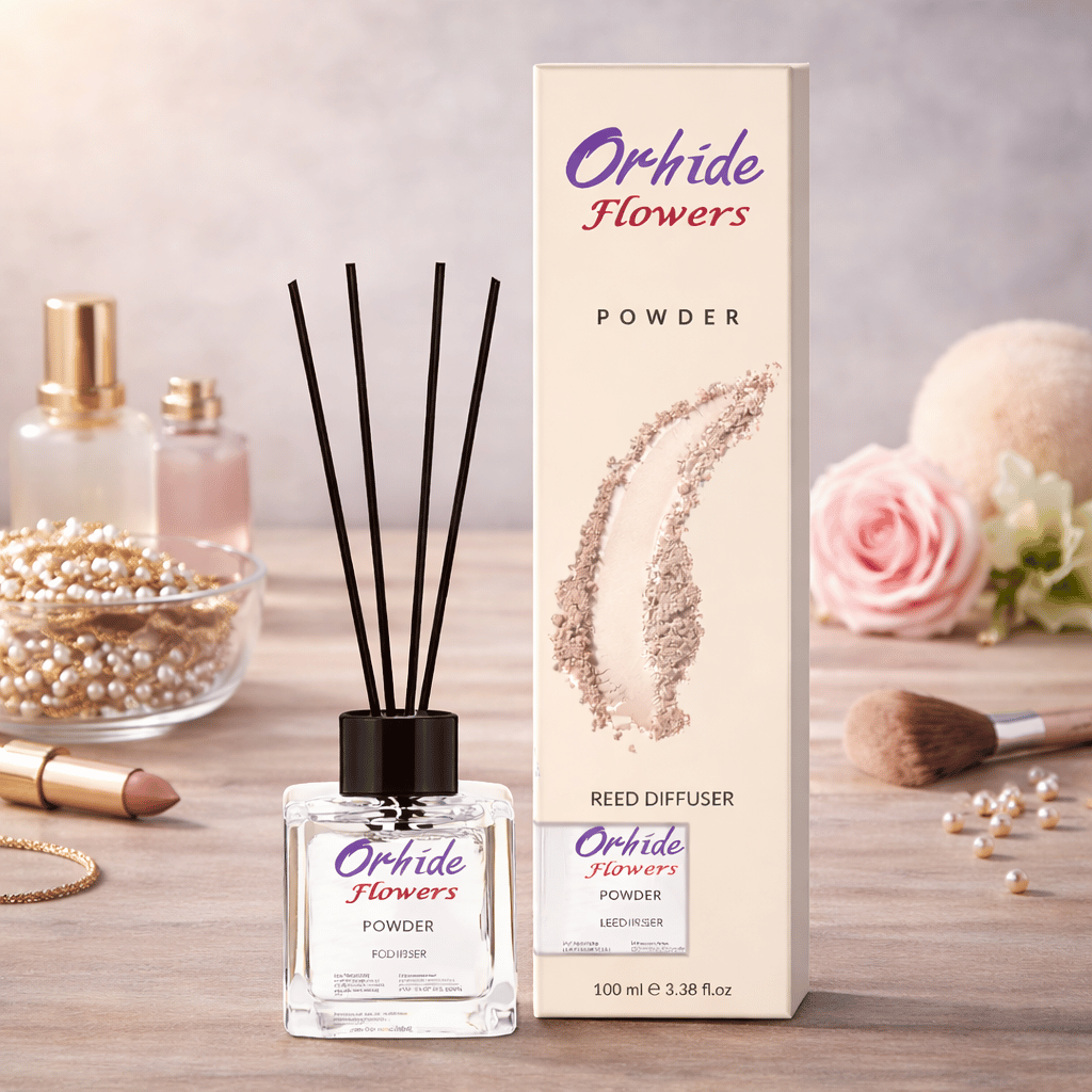 Odorizant de camera cu betisoare, Orhide Flowers, Powder, 100ml