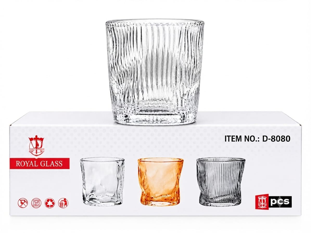 Set 6 pahare pentru whisky 12 pcs pe bax.Comanda minima 6 buc