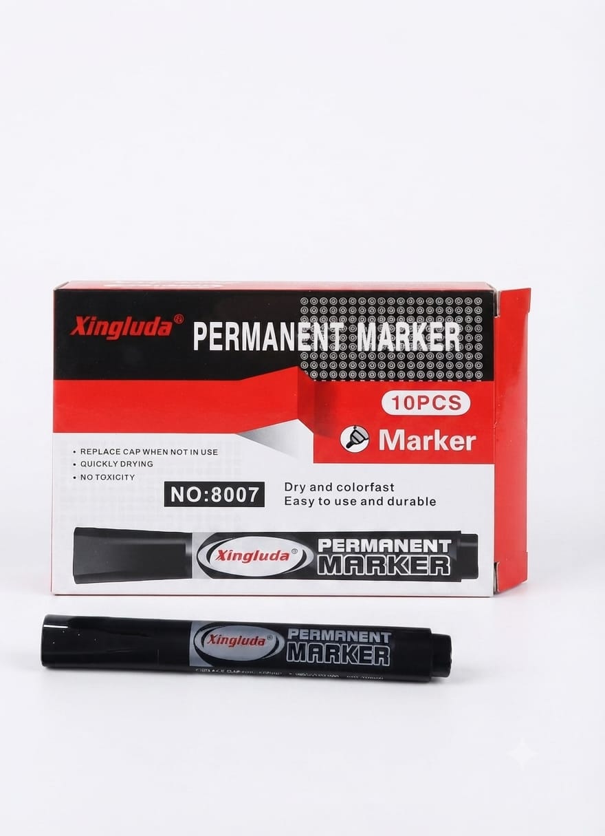 Marker permanent negru 10 pcs pe set / 1200 pcs pe bax.Comanda minima 10 buc