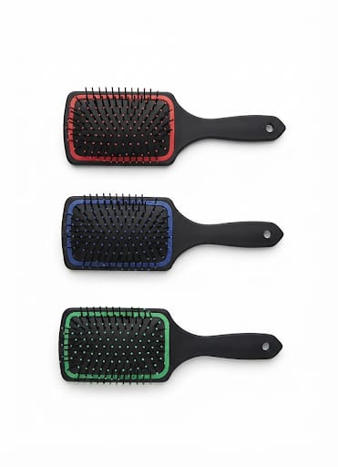 Perie de păr dreptunghiulară pentru descurcare, din plastic, 24 pcs /set 240 pcs bax.Comanda minima 24 buc