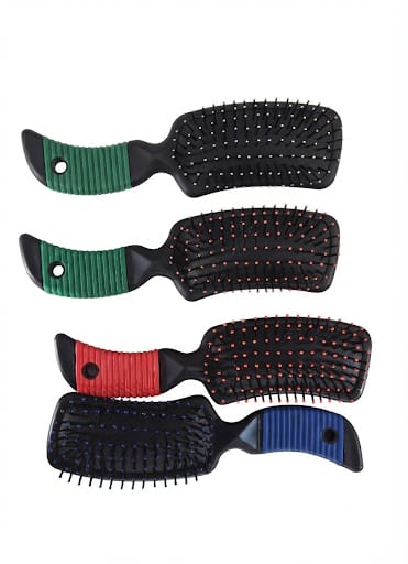Perie de păr curbata  din plastic 24 pcs / set  240 pcs pe bax.Comanda minima  minima 24 buc