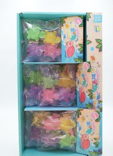 Jucarie  antistres din silicon sib forma de broasca testoasa 12 seturi la cutie 288 pcs in bax.Comanda minima 12 buc