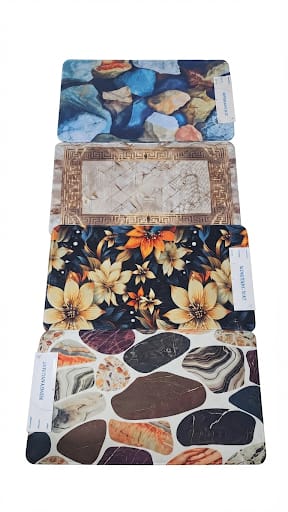Covor textil colorat  diferite modele 22 pcs pe bax.Comanda minima 5 buc