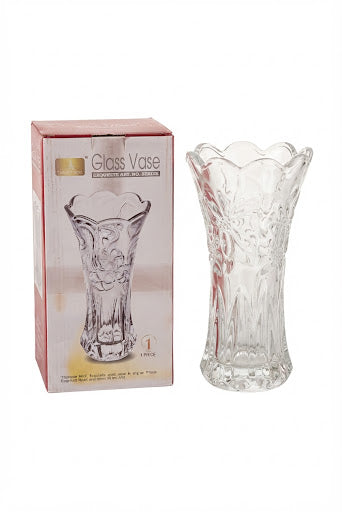 Set 15 Vaze din Sticlă Transparentă, Model Decorativ, 12 × 8 × 23 cm 15 pcs pe bax.Comanda minima 2 buc