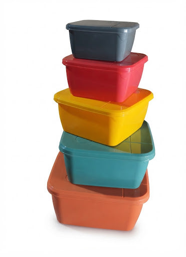 Caserole cu capac 5 pcs pe set