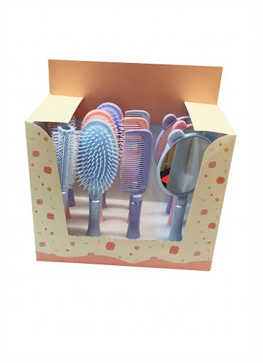 Set Perie de Păr  cu oglinda din Plastic .Comanda minima 1 set