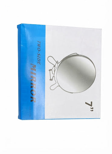 Oglindă Metalică Rotundă cu Două Fețe, 15.2 cm 60 pcs pe bax.Comanda minima 12 buc