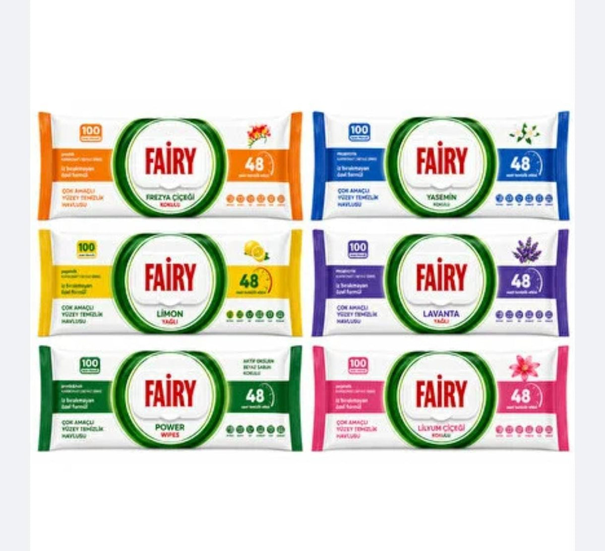 Șervețele Umede Fairy cu otet si bicarbonat 100 pcs pe pachet/ 12 pachete bax.Comanda minima 6 buc