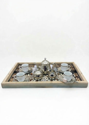Set Tăvi de Servit Decorative, Design Oriental 24 pcs pe bax.Comanda minima 4 buc