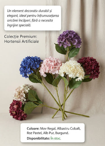 Hortensie artificiala.Comanda minima 2 buc
