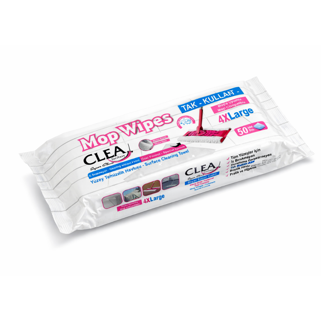 Servetele umede CLEA Engros pentru mop, 50buc / pachet
