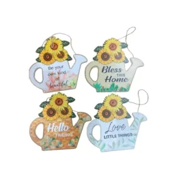 Decorațiune Engros cu mesaj din lemn cu șnur, diverse culori