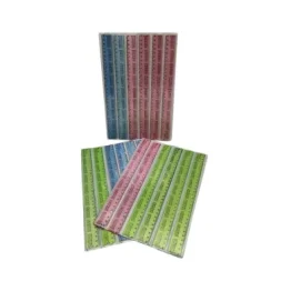 Rigla 30 cm cu tabla înmulțirii, diverse culori