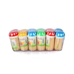 Scobitori Engros din bambus, set 12 , in forma de ciuperca