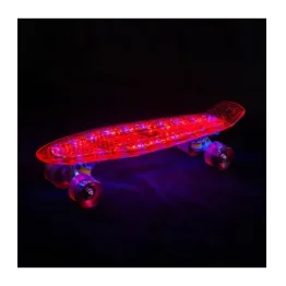 Placa skateboard, cu lumina și bluetooth