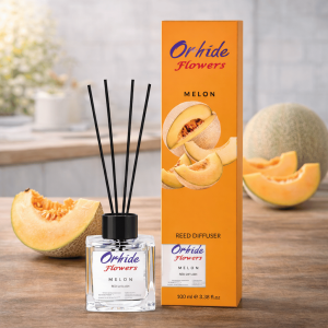 Odorizant de camera cu betisoare, Orhide Flowers, Melon, 100ml